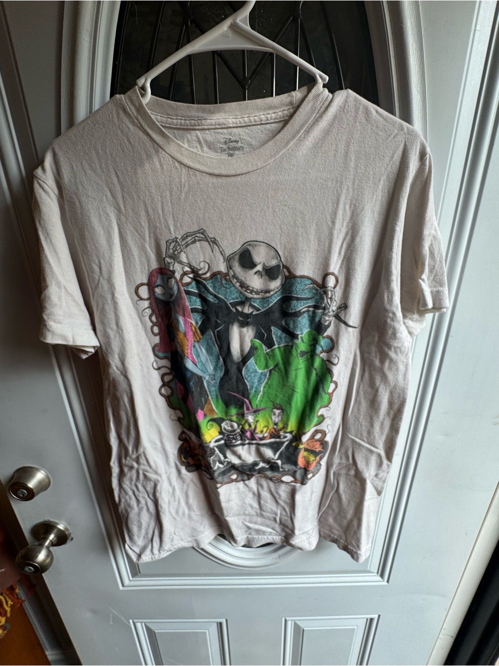 Disney Nightmare Before Christmas Jack Sally Graphic Tee Medium 100% soft cotton